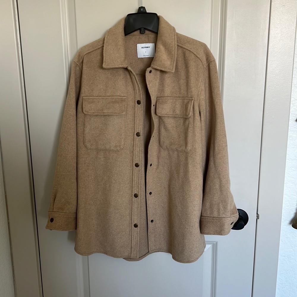 Tan Old Navy Shacket